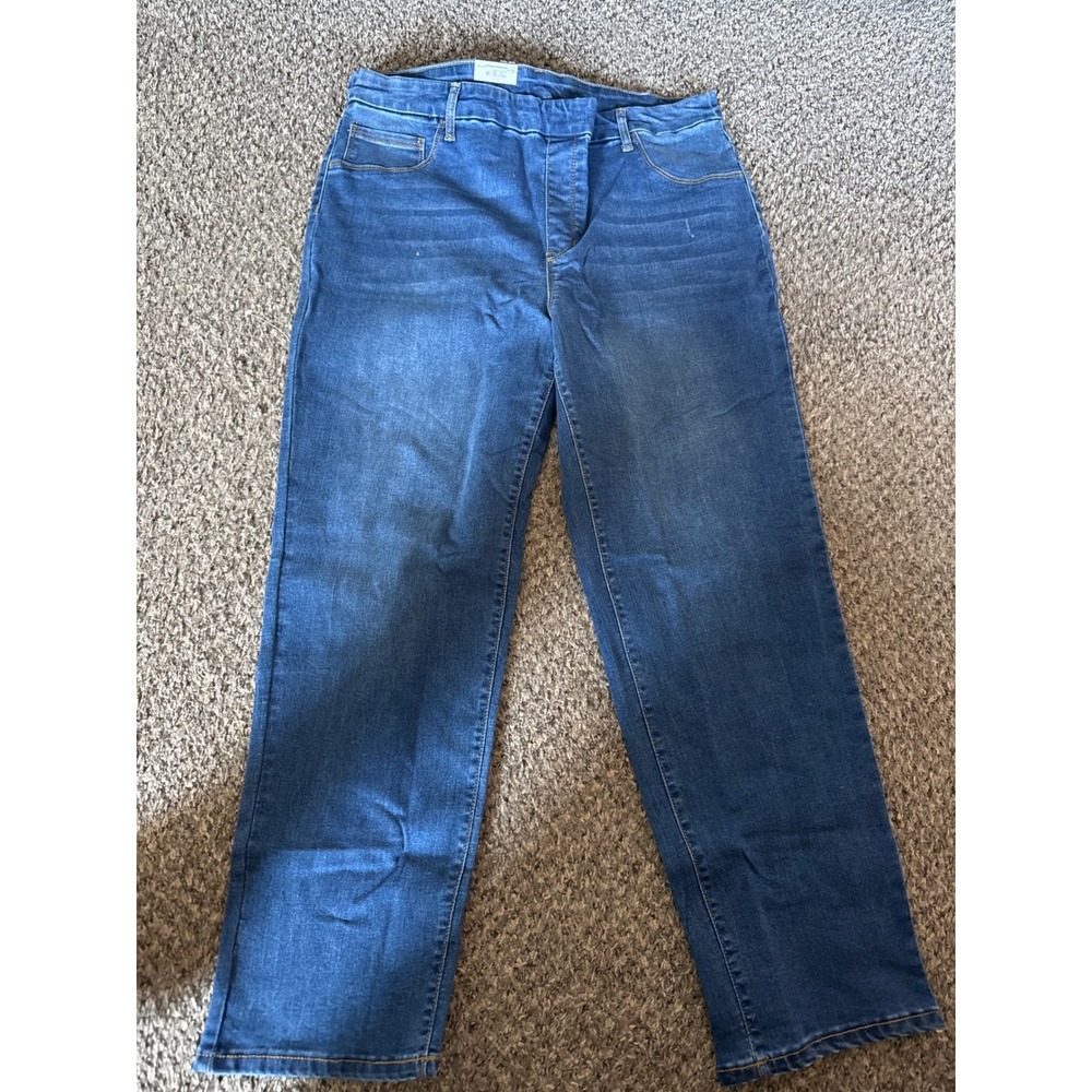 Time and Tru Women High Rise Straight Denim Jegging Medium Wash XXL 20 NEW